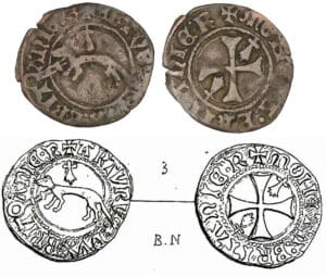 Arthur III - Double denier à l'hermine (Nantes) Arthur III - Double denier à l'hermine (Nantes)