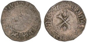 Bretagne - François Ier / François II - Double denier à l'hermine (Nantes) Bretagne - François Ier / François II - Double denier à l'hermine (Nantes)