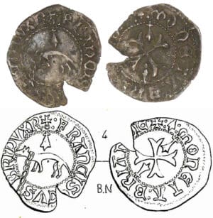 François 1er / François II - Double denier à l'hermine (Rennes) François 1er / François II - Double denier à l'hermine (Rennes)