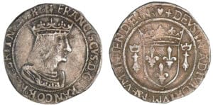 François 1er - Teston de Bretagne 1er type (Nantes) François 1er - Teston de Bretagne 1er type (Nantes)