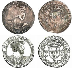 François 1er - Demi-teston de Bretagne 8ème type (Rennes) François 1er - Demi-teston de Bretagne 8ème type (Rennes)