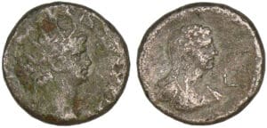 Néron - Tétradrachme de billon (Alexandrie) Néron - Tétradrachme de billon (Alexandrie)