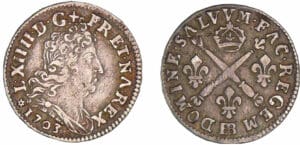 Louis XIV - 5 sols aux insignes - 1703 BB (Strasbourg) Louis XIV - 5 sols aux insignes - 1703 BB (Strasbourg)