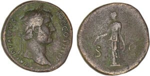 Hadrien - Sesterce (134-138, Rome) - Diane Hadrien - Sesterce (134-138, Rome) - Diane
