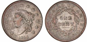 Etats-Unis - Large cent Liberty head - One cent 1834 Etats-Unis - Large cent Liberty head - One cent 1834