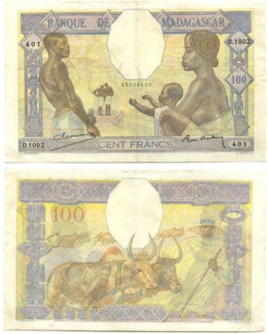 Banque de Madagascar - 100 francs