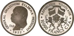 Togo - 10000 francs 1977 Togo - 10000 francs 1977