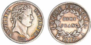1/2 franc Napoléon revers empire 1812 A (Paris) 1/2 franc Napoléon revers empire 1812 A (Paris)