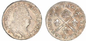 Louis XIV - 10 sols aux insignes - 1706 A (Paris) Louis XIV - 10 sols aux insignes - 1706 A (Paris)