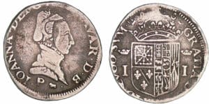 Navarre - Jeanne d'Albret - Teston 1566 (Pau) Navarre - Jeanne d'Albret - Teston 1566 (Pau)