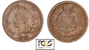 Etats-Unis - 1 cent 1865 - Frappe médaille (180° rotated dies) Etats-Unis - 1 cent 1865 - Frappe médaille (180° rotated dies)
