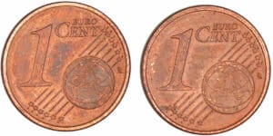 1 centime d'euro avers et revers