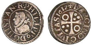 Espagne - Philippe III - 1/2 croat (Barcelone) Espagne - Philippe III - 1/2 croat (Barcelone)