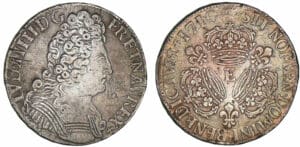 Louis XIV - Demi-écu aux trois couronnes - 1710 E (Tours) Louis XIV - Demi-écu aux trois couronnes - 1710 E (Tours)