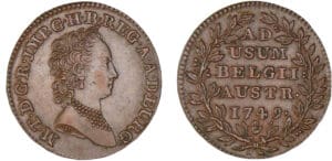 Pays-bas autrichien - Maria Térésa - 2 liards 1749 Pays-bas autrichien - Maria Térésa - 2 liards 1749