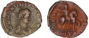 Honorius - Nummus (395-402, Antioche)