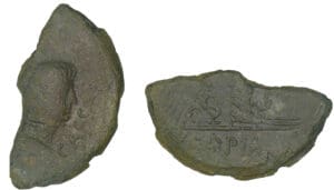 Jules César et Octave - 1/2 dupondius (36 av. J.-C., Lyon)