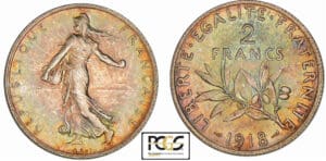 2 francs Semeuse 1918 2 francs Semeuse 1918