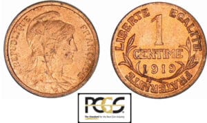 1 centime Dupuis 1919 1 centime Dupuis 1919