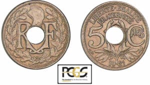 5 centimes Lindauer petit module - 1921 5 centimes Lindauer petit module - 1921