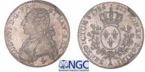 Louis XVI - Cinquième d'écu au buste habillé - 1784 A (Paris) Louis XVI - Cinquième d'écu au buste habillé - 1784 A (Paris)