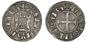 Auvergne - Comté de Riom - Alphonse de France - Denier Auvergne - Comté de Riom - Alphonse de France - Denier