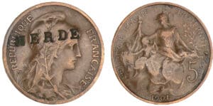 5 centimes Dupuis 1901 - Satirique 5 centimes Dupuis 1901 - Satirique