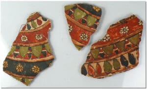 Egypte - Fragments de sarcophage en cartonnage - 663-332 av. J.-C.