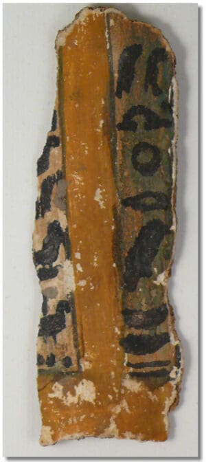 Egypte - Fragment de sarcophage en cartonnage - 663-332 av. J.-C.