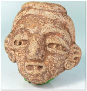 Précolombien - Olmeck - Tête en terre cuite Précolombien - Olmeck - Tête en terre cuite
