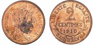 2 centimes Dupuis 1910 2 centimes Dupuis 1910