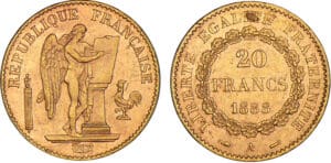 20 francs Génie 1888 A (Paris)