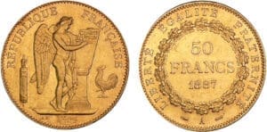 50 francs Génie 1887 A (Paris)