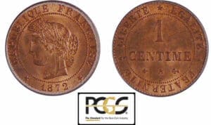 1 centime Cérès 1872 A (Paris)