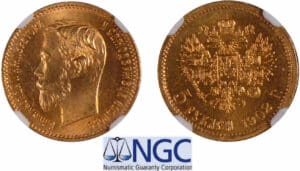 Russie - Nicolas II - 5 roubles 1902 Russie - Nicolas II - 5 roubles 1902