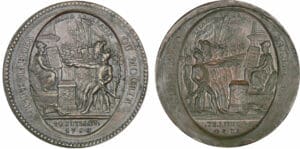 Monneron de 5 sols 1792 - Frappe incuse Monneron de 5 sols 1792 - Frappe incuse