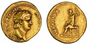 Néron - Aureus (65-66, Rome) - Jupiter Néron - Aureus (65-66, Rome) - Jupiter