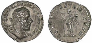 Macrin - Denier (217, Rome) - La Félicité Macrin - Denier (217, Rome) - La Félicité