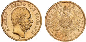 Allemagne - Saxe - Albert - 20 mark 1894 E