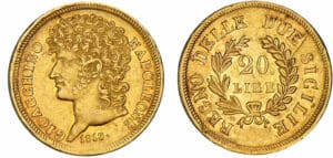 Italie - Royaume de Naples et des deux Siciles - Joseph Napoléon - 20 lire 1813 (Naples) Italie - Royaume de Naples et des deux Siciles - Joseph Napoléon - 20 lire 1813 (Naples)