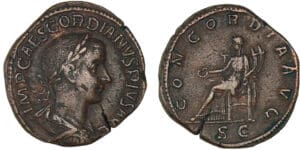 Gordien III - Sesterce (238-239, Rome) - La Concorde