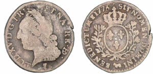 Louis XV - Dixième d'écu de Béarn à la vieille tête - 1773 vache (Pau) Louis XV - Dixième d'écu de Béarn à la vieille tête - 1773 vache (Pau)