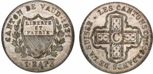 Suisse - Canton de Vaud - 1 batz 1831 Suisse - Canton de Vaud - 1 batz 1831