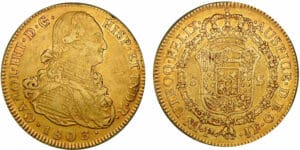 Chili - Charles IIII - 8 escudos 1803 P JF (Popayan)