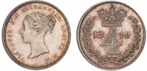 Grande-Bretagne - Victoria - 4 pence 1848 Grande-Bretagne - Victoria - 4 pence 1848