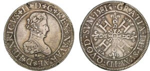 Navarre - Henri III de Navarre, II de Béarn - Franc 1581 (Pau) Navarre - Henri III de Navarre, II de Béarn - Franc 1581 (Pau)