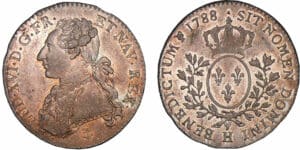 Louis XVI - Cinquième d'écu au buste habillé - 1788 H (La Rochelle) Louis XVI - Cinquième d'écu au buste habillé - 1788 H (La Rochelle)