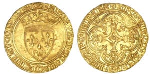 Charles VI - Ecu d'or à la couronne - 3ème émission (Angers)