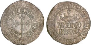 Jean II le Bon - Gros à la couronne - 1ère émission 22 août 1358 Jean II le Bon - Gros à la couronne - 1ère émission 22 août 1358
