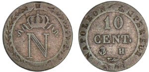 10 centimes Napoléon Ier 1809 H (La Rochelle)